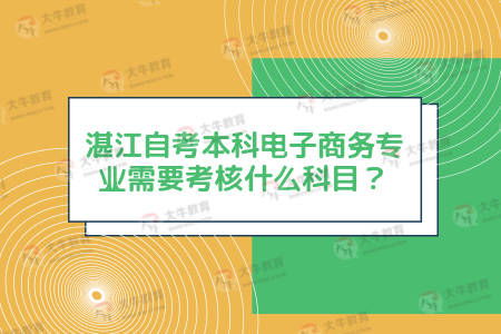 怎么自考电子商务专业课